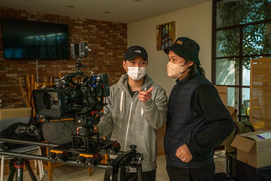 크레용 촬영현장